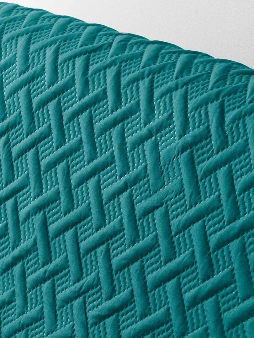 Protège fauteuil matelassé uni Lounge pétrole   Bleu