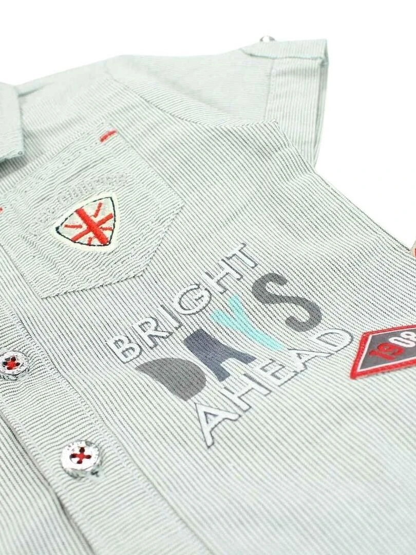 Lee Cooper   Ensemble ​​Chemise short bébé garçon Imprimé Logo   Gris