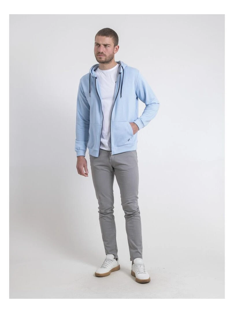 Sweat zippé capuche WAMSAP   Jaune