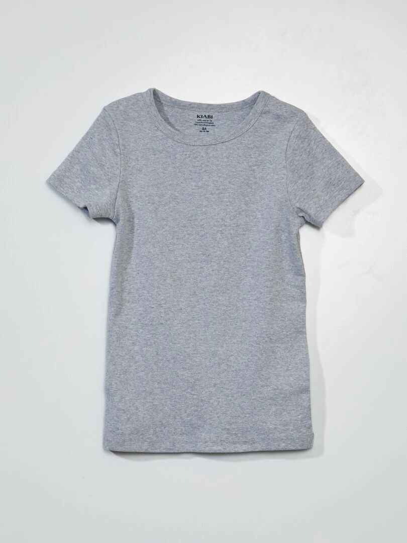 Lot de 3 maillots de corps manches courtes   Bleu