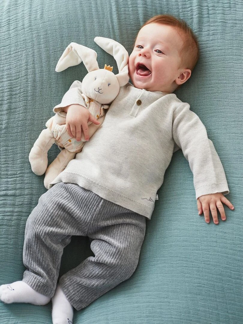 Set pull + jogging cérémonie beige/gris Noukie's Gris