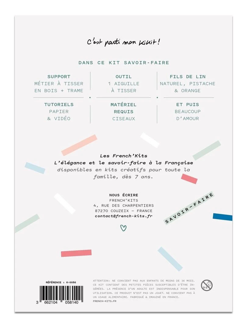 Coffret DIY   Duo de sous verres à tisser   N/A