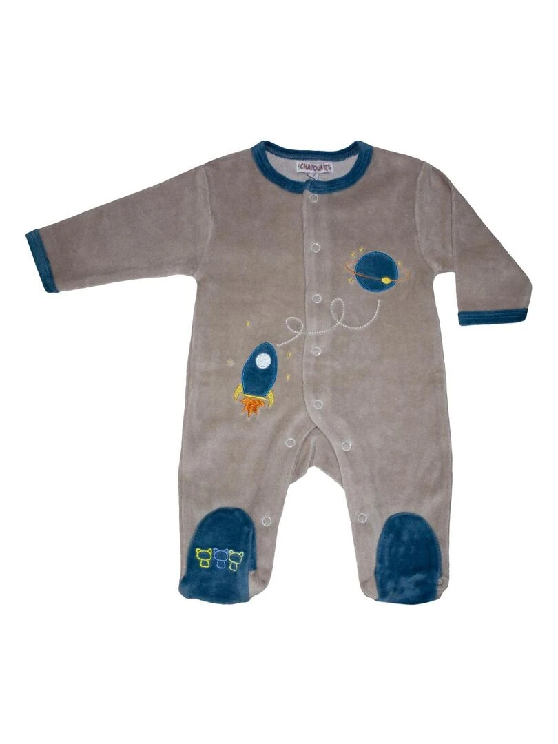 Pyjama "MA FUSEE" LES CHATOUNETS Gris