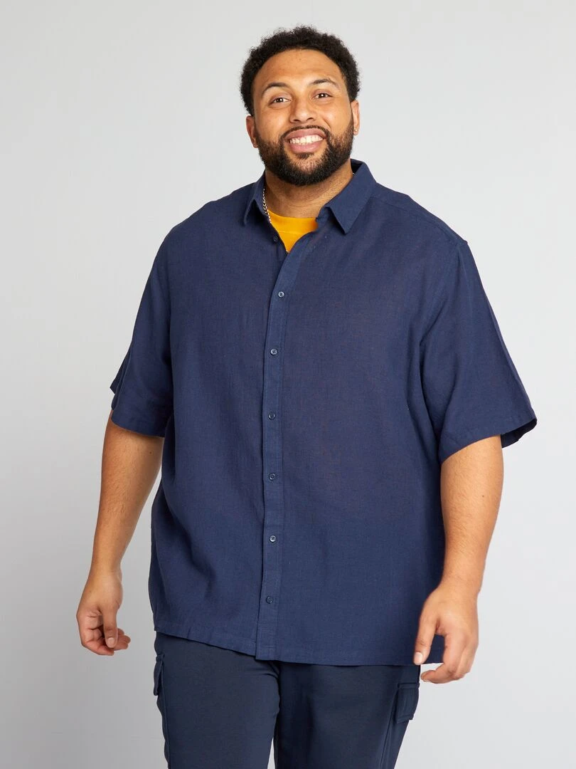 Chemise manches courtes   Noir