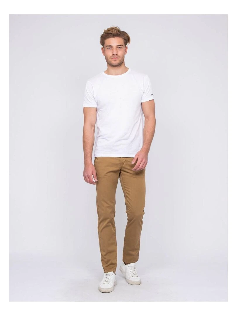 Pantalon chino CALES   Marron glacé
