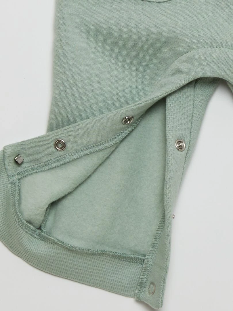 Salopette en molleton avec bretelle ajustable   Vert