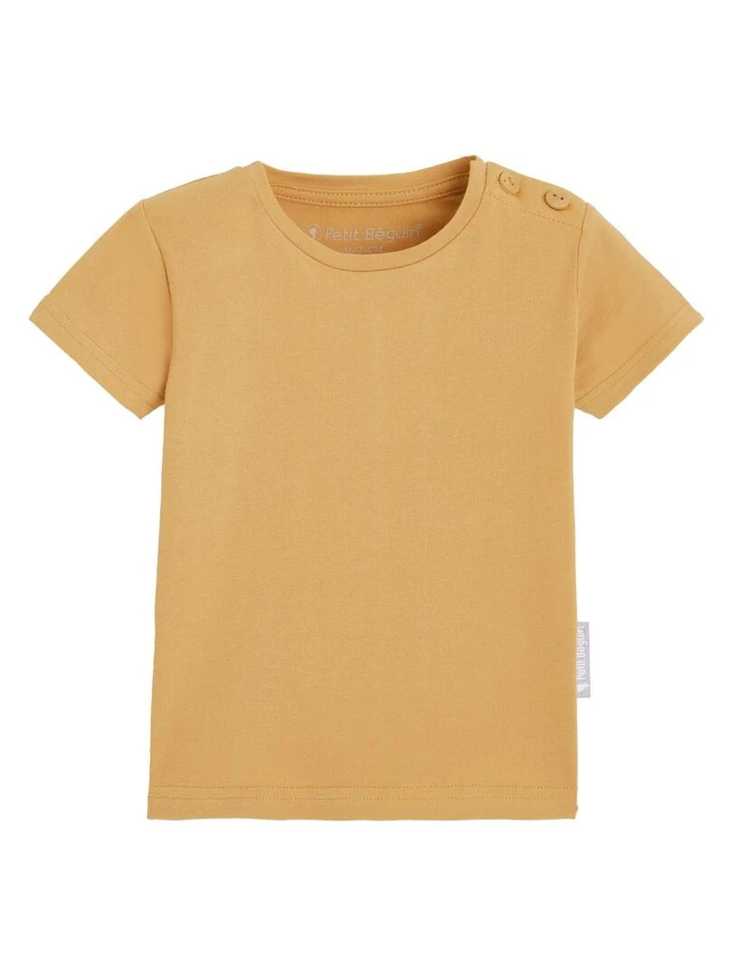 T shirt manches courtes mixte Beige sable