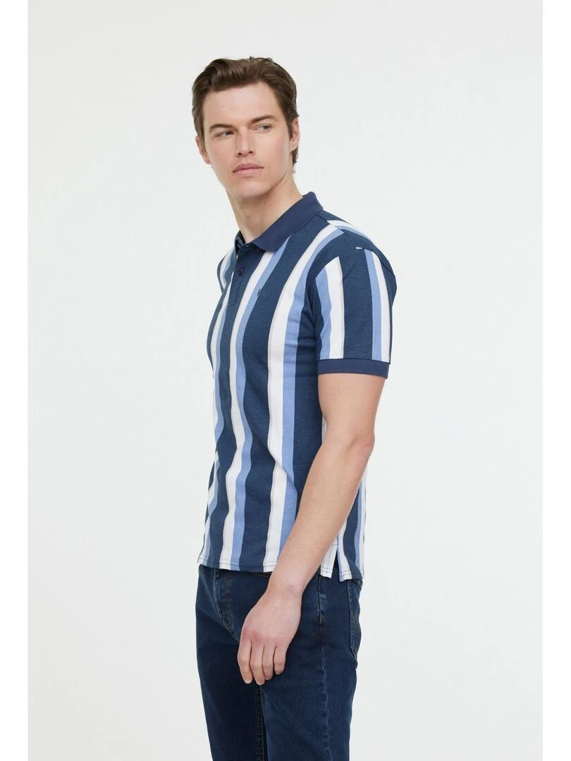 Lee Cooper Polo manches courtes coton regular BALIN Bleu foncé