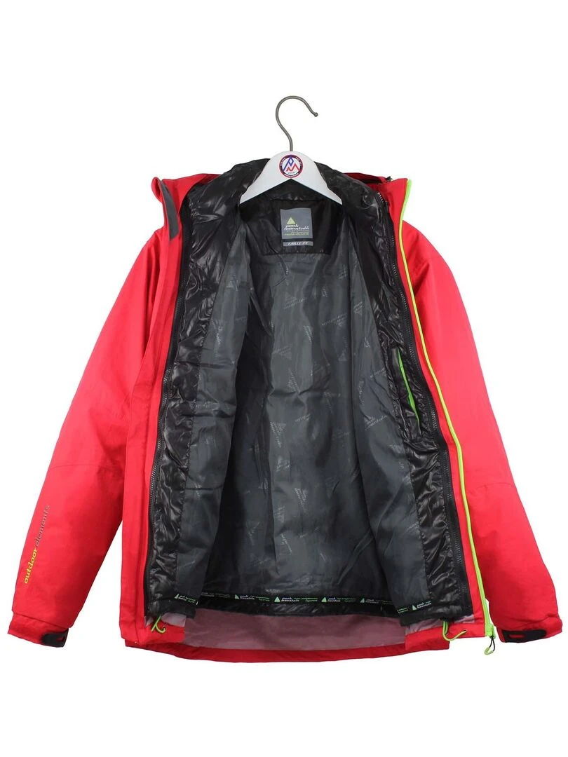 Blouson de ski 3 en 1 homme CIXI   PEAK MOUNTAIN   Rouge