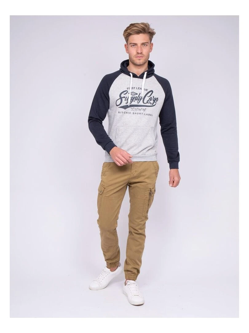 sweat capuche WANDATY   Bleu marine
