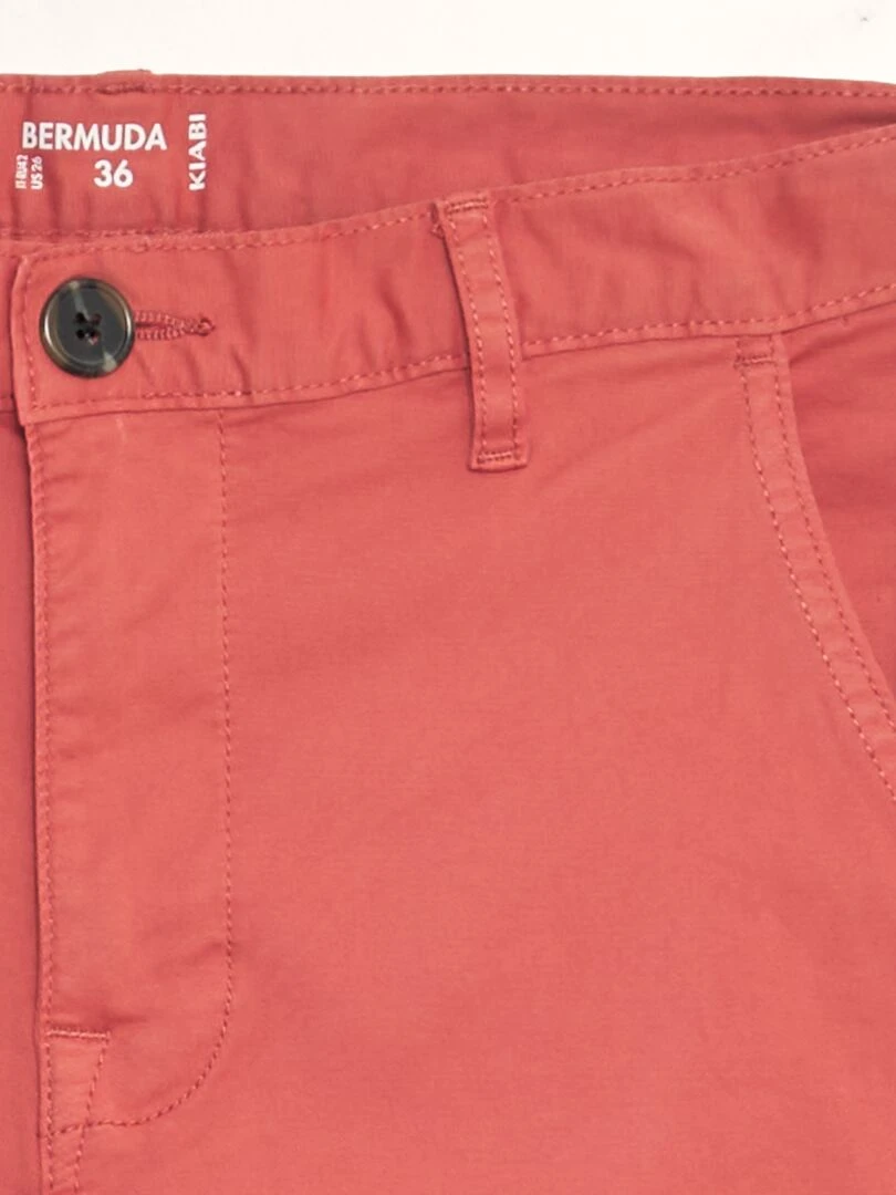 Bermuda chino uni   Orange