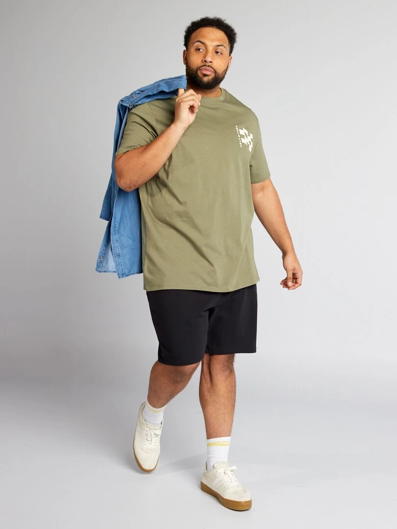 Short en molleton noir