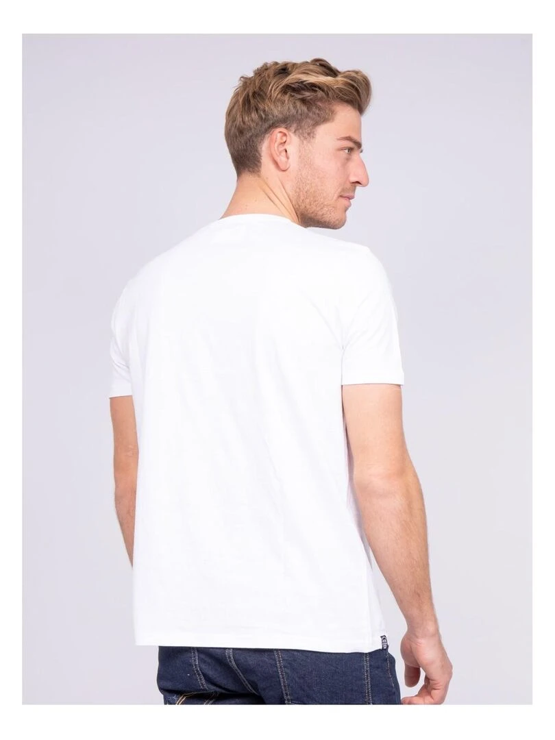 T shirt col rond pur coton NERLIN Blanc