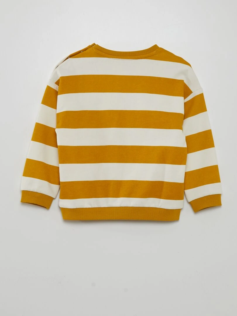 Sweat à col rond X Little Bad Wolf   Jaune/blanc