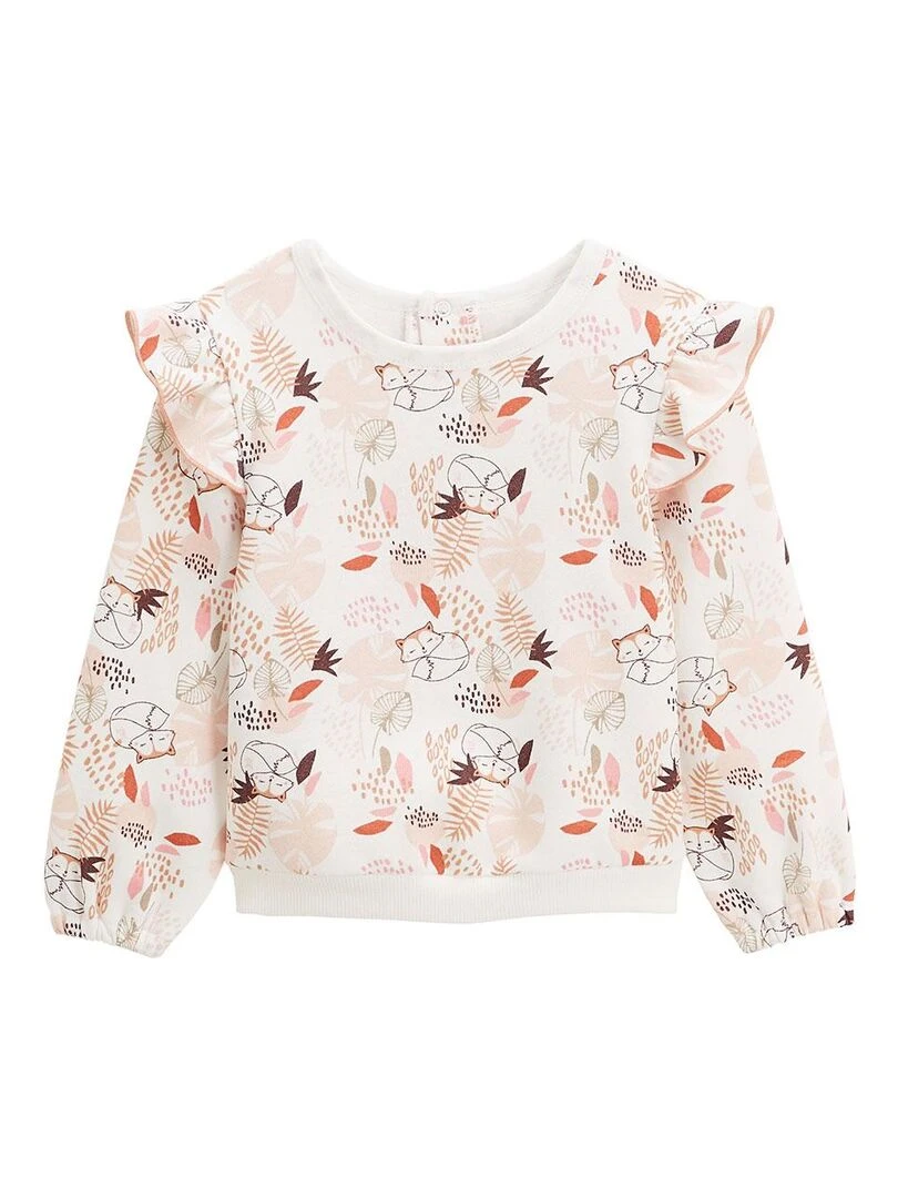 Ensemble bébé sweat shirt et pantalon en molleton Machu Picchu Rose