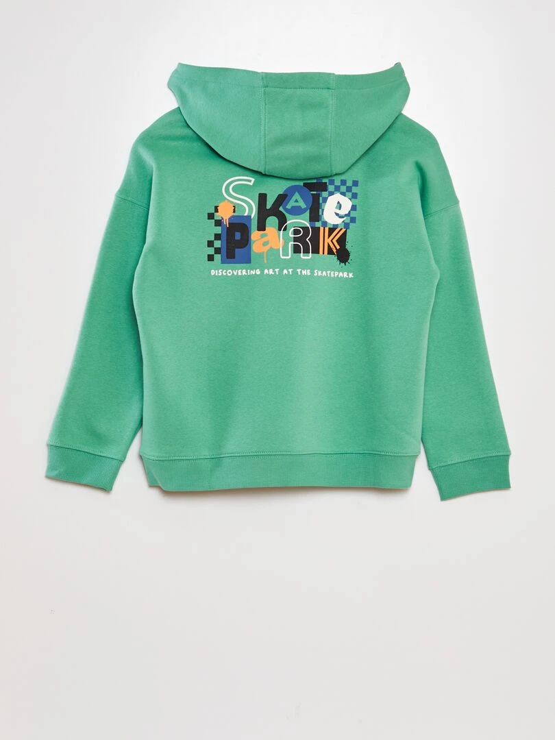 Sweat à capuche animé Vert