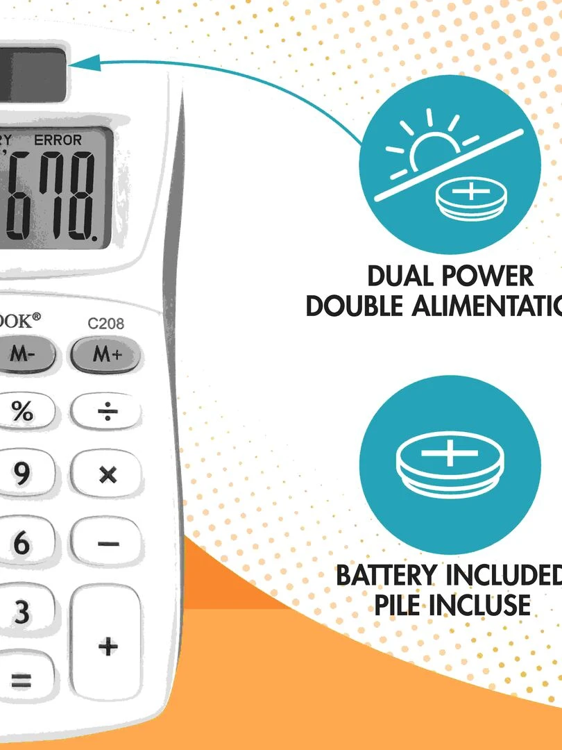 Calculatrice De Poche 8 Chiffres Avec Finition Rubber   N/A