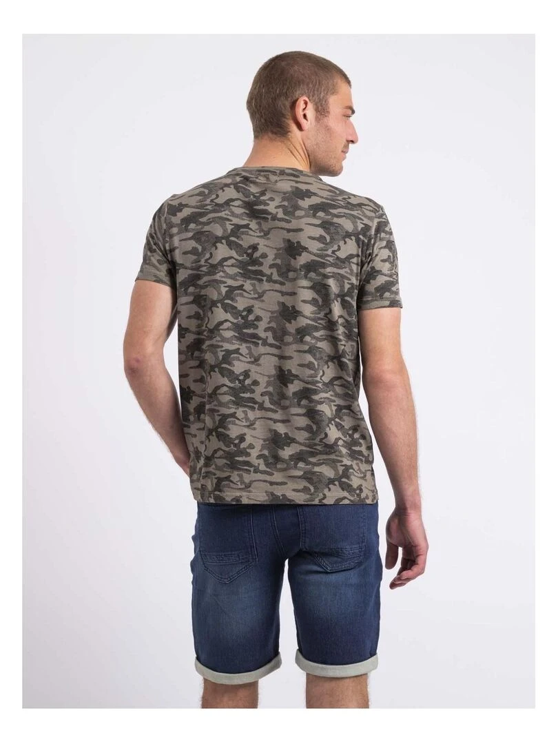 T shirt col rond NILIMOUR Kaki
