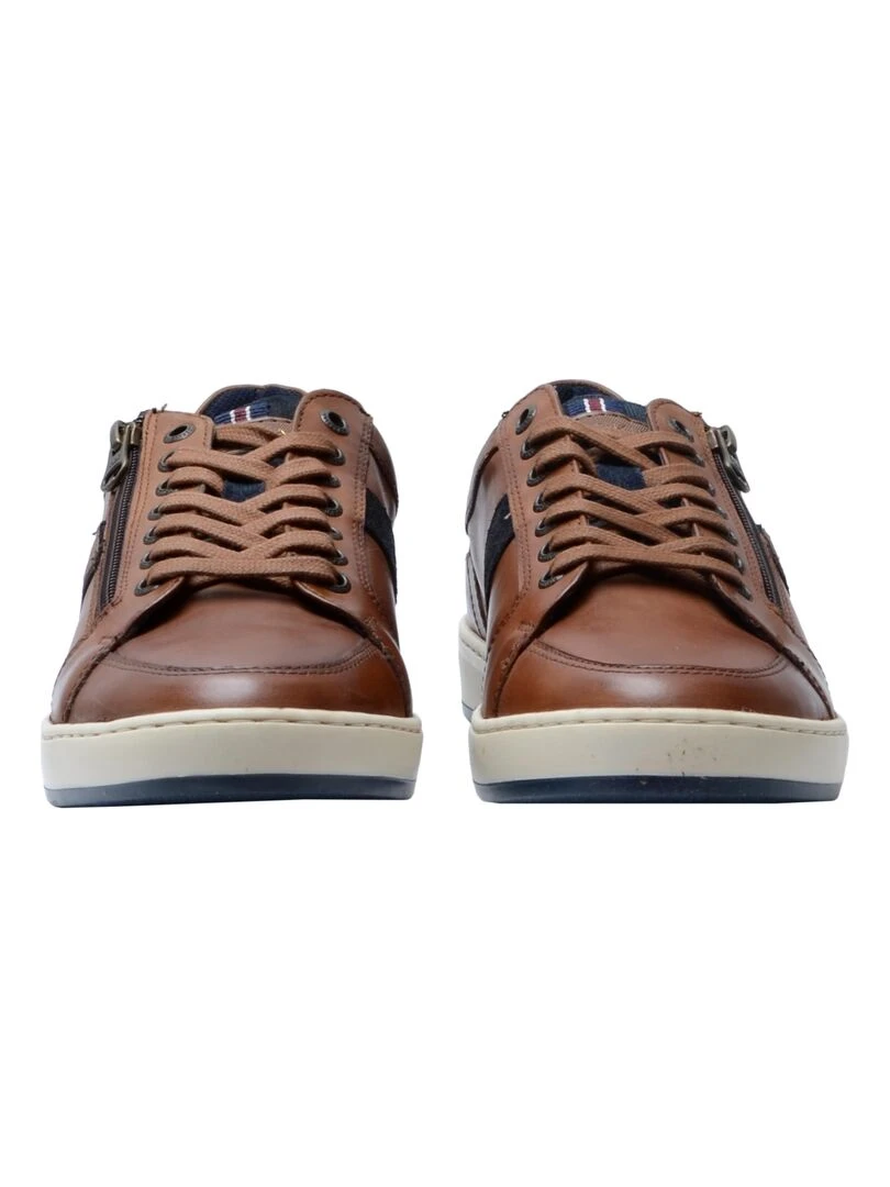 Basket Cuir Redskins Marial   Bleu