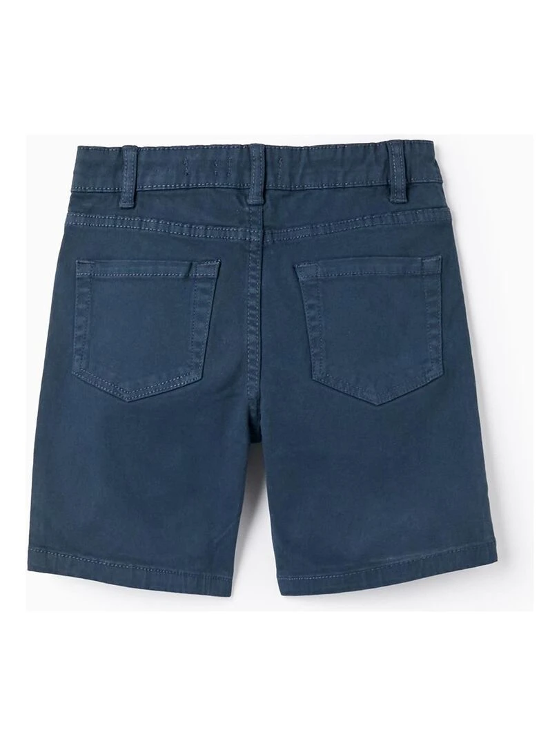 Short En Sergé De Coton Pour Garçon PICASSO Bleu foncé