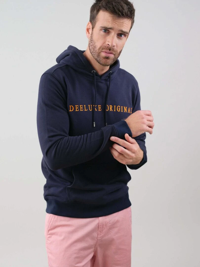 Sweat en jersey french terry pour homme 'Deeluxe'   Bleu nuit
