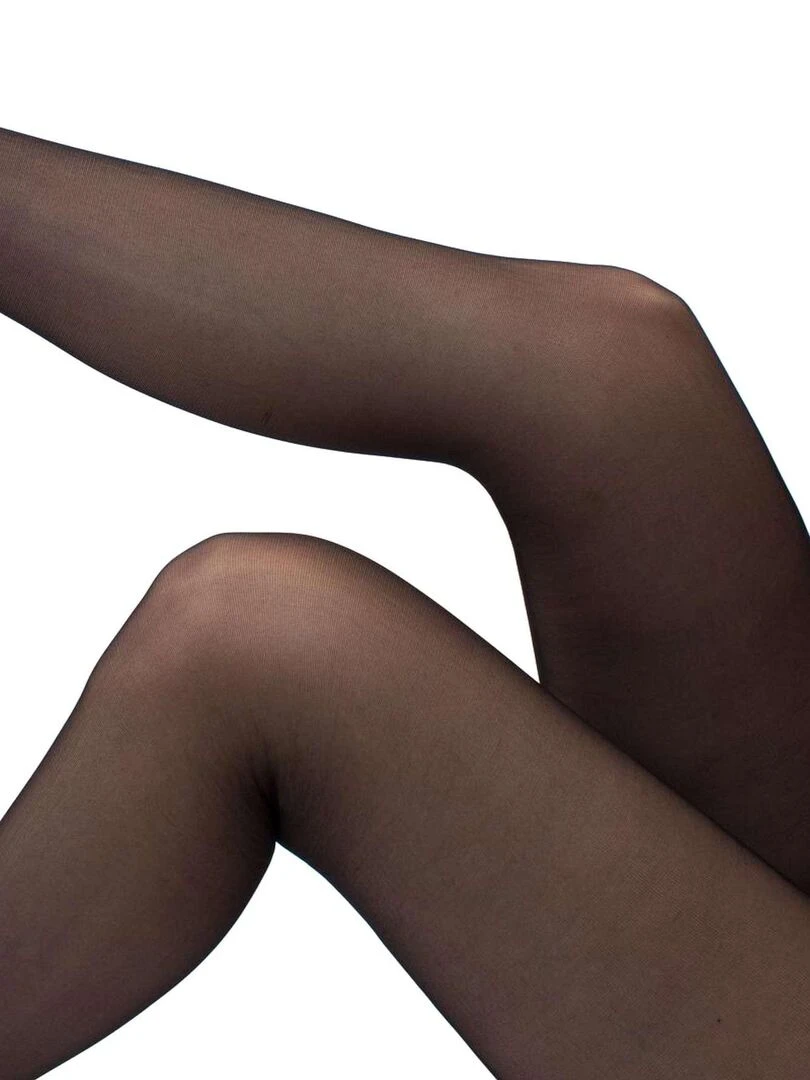 Giulia   Chic Love Collants 20den porte jarretelles avec couture noir   Noir   S   Noir