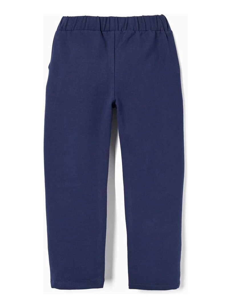 Pantalon en Coton avec Nœud pour Fille SPRING BEGINS Bleu foncé