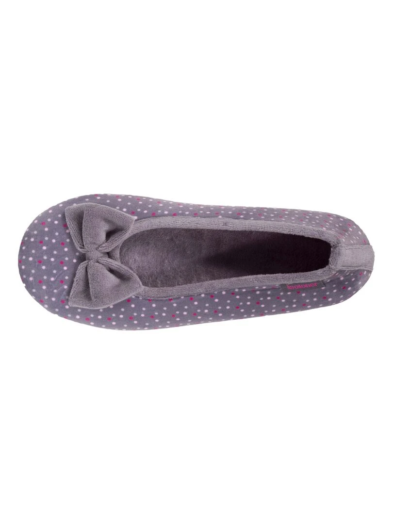 Chaussons ballerines Femme Pois Violet Multicolore