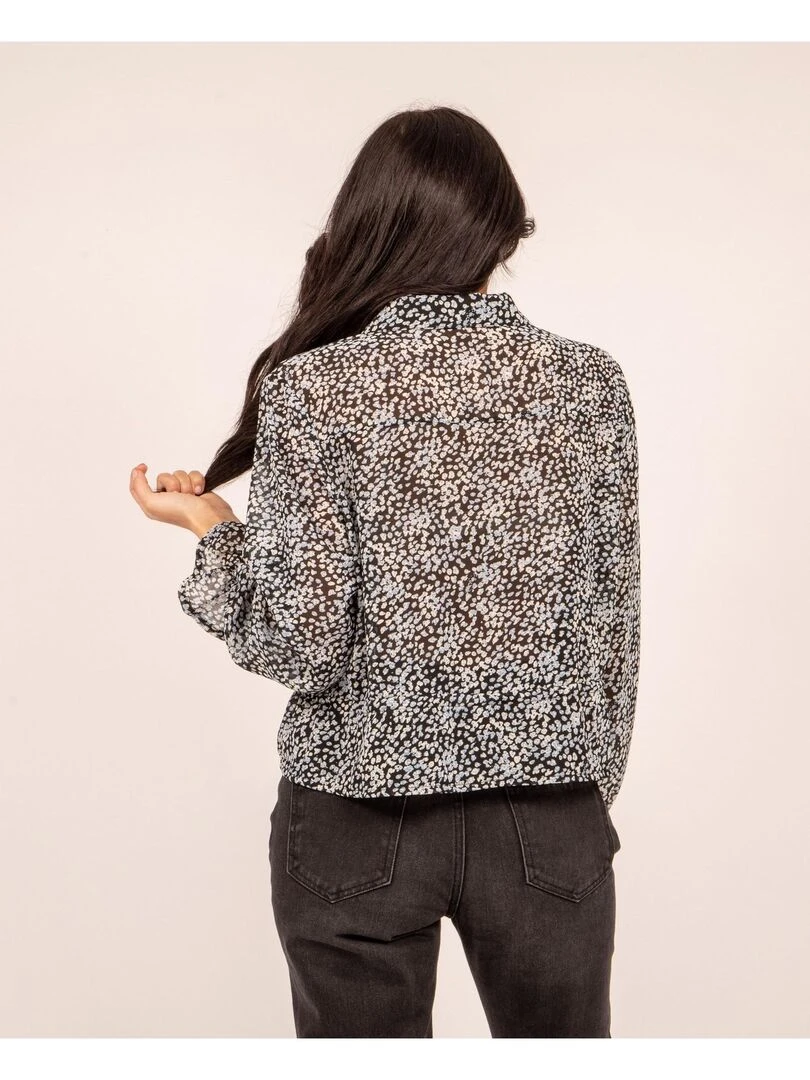 Chemise motifs FINESS Bleu