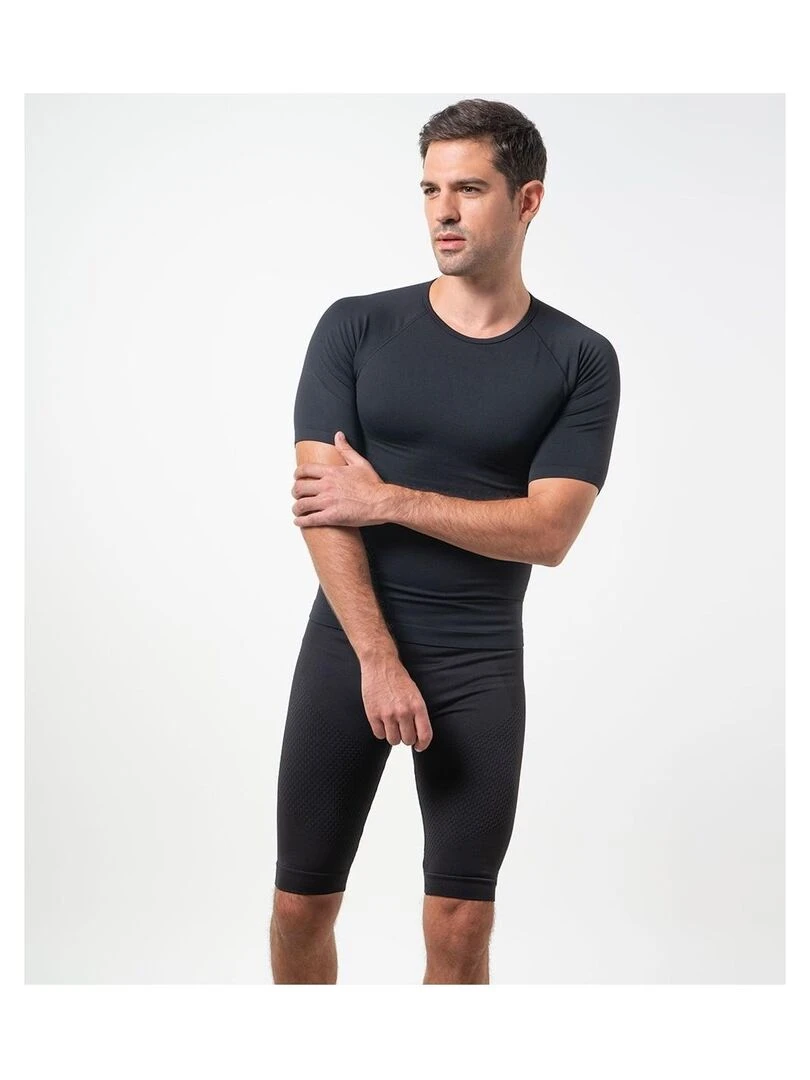 T shirt amincissant avec fibre Emana Speed Noir Noir
