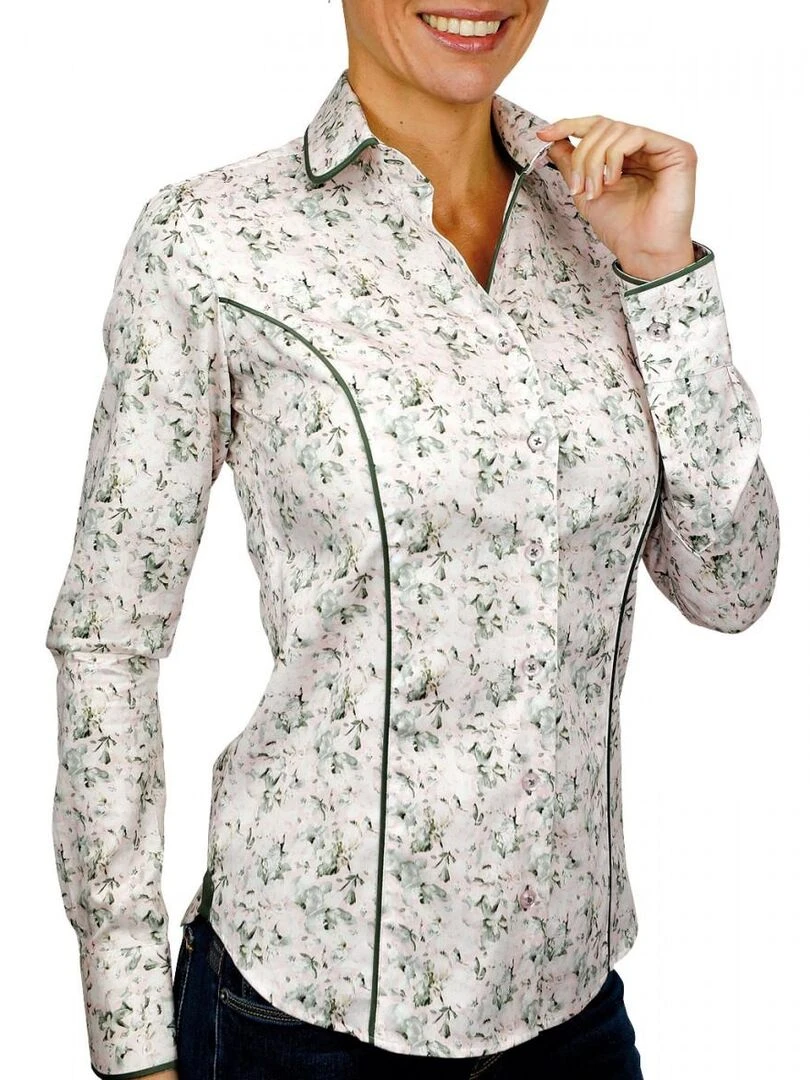 Chemise col rond PASSADENA Rose