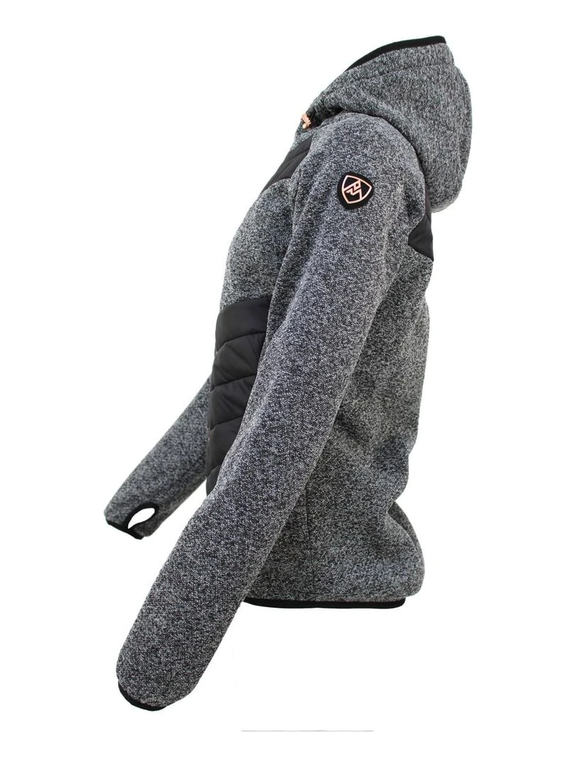 Blouson polaire femme ALBERT   Noir Rose