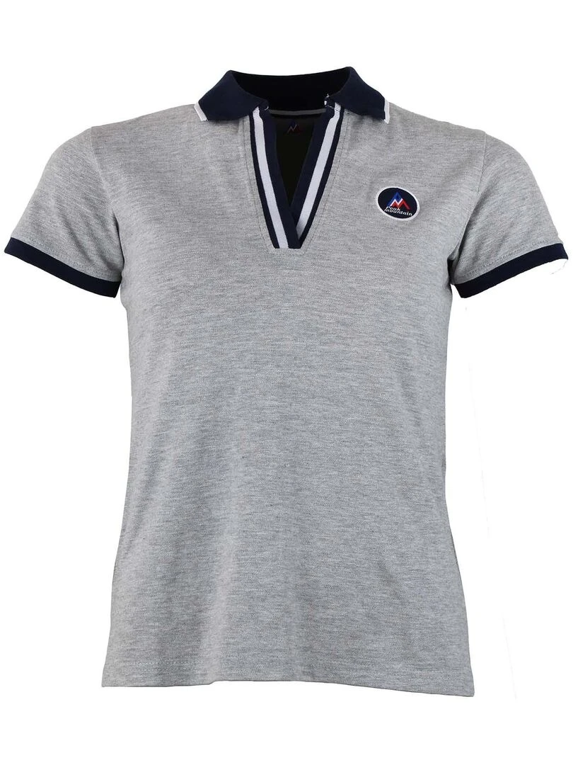 Polo manches courtes femme ASFALTE Gris