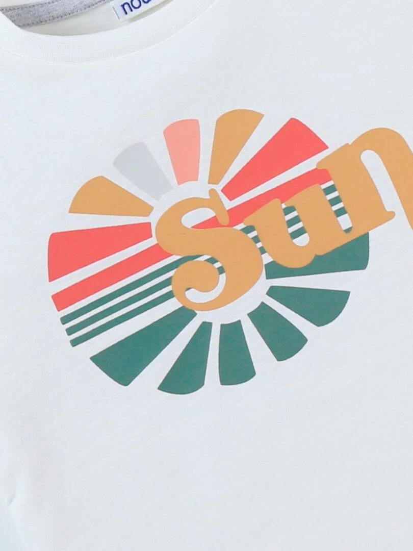 T shirt à manches courtes    Noukie's   Beige