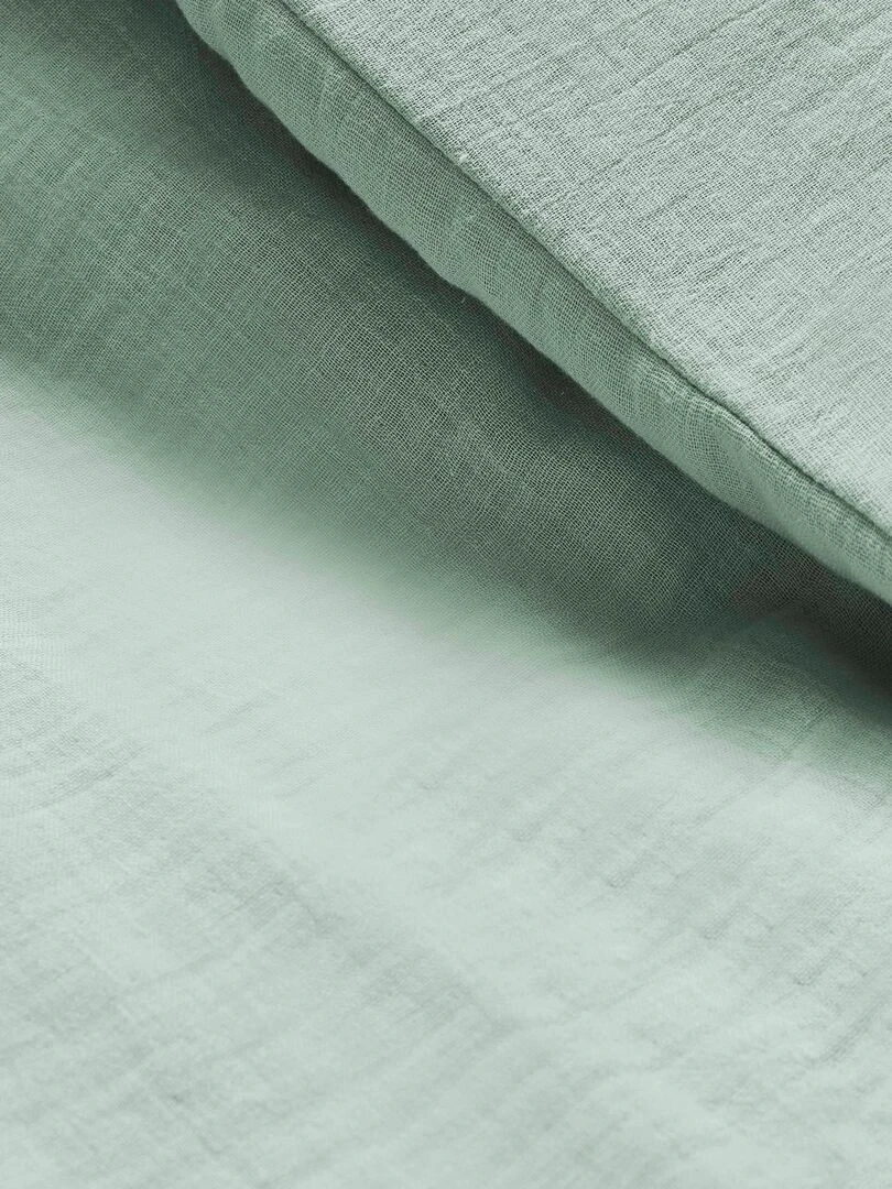 Housse de couette gaze de coton 'Le Lit de Mon Bébé' Vert émeraude