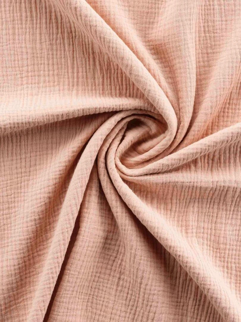 Parure 3 pièces Gaze de Coton Rose clair