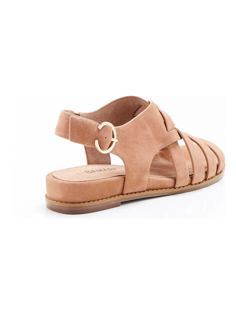 Sandales multibrides croisées   Damart   Camel