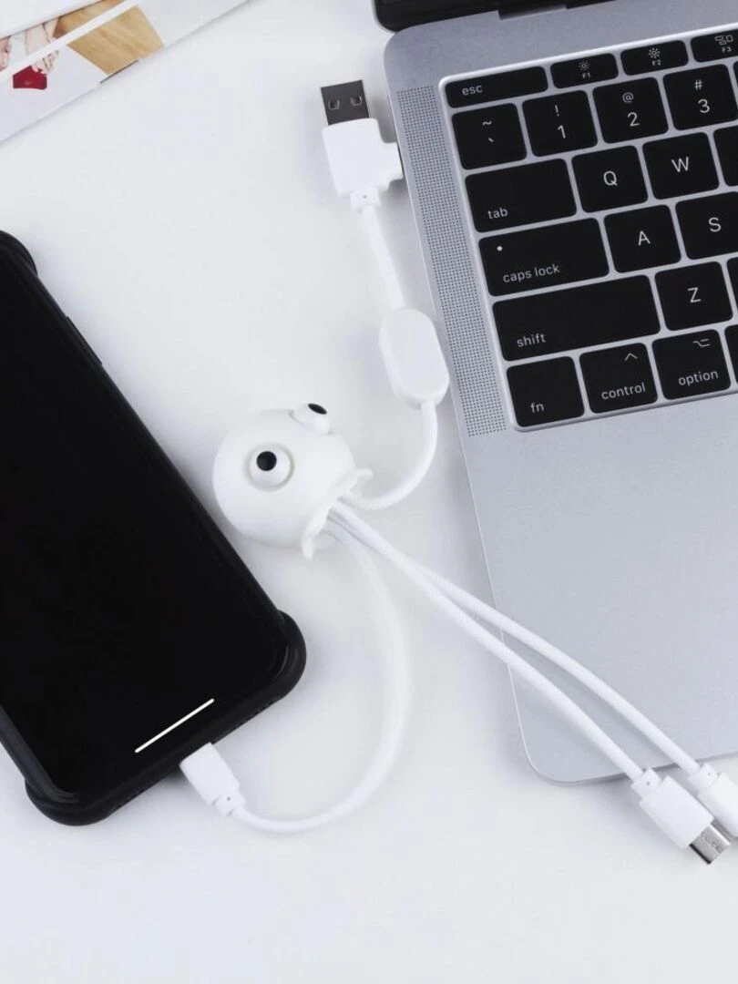 Cables multi connecteurs Jelly anti stress Xoopar   Blanc   N/A