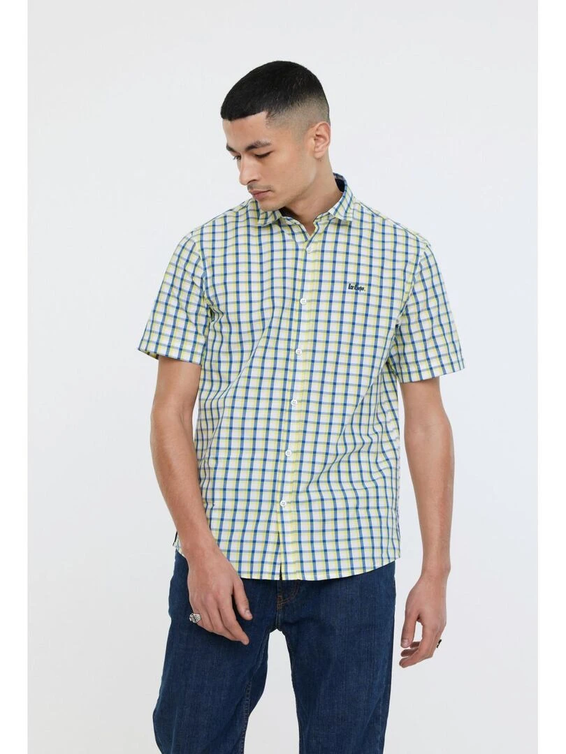 Lee Cooper Chemise manches courtes coton regular DOXOU MC Jaune citron