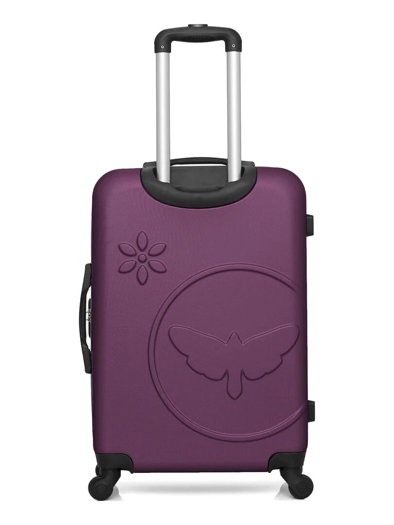 LPB LUGGAGE   VALISE WEEKEND ABS ELEONOR 4 ROUES 65 CM   Violet prune