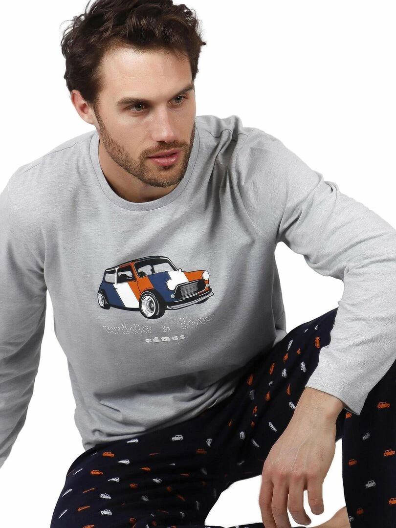 Pyjama pantalon et haut Wide And Low   Gris