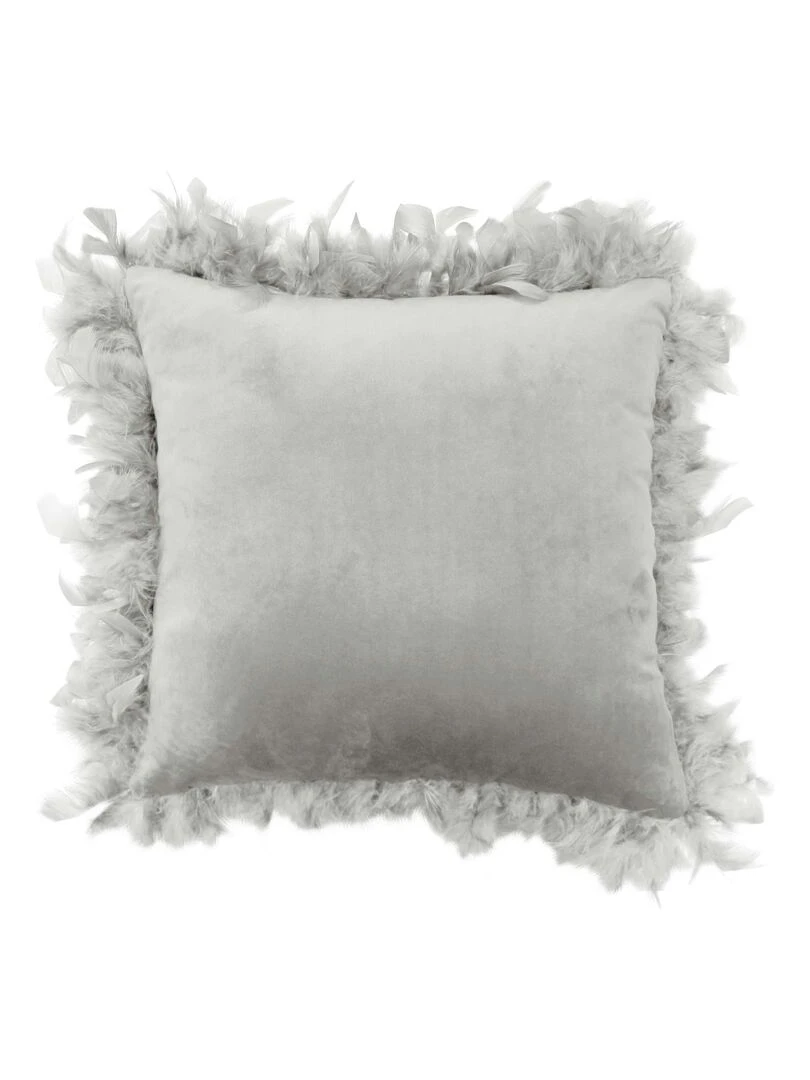 Coussin a plumes Marline Gris