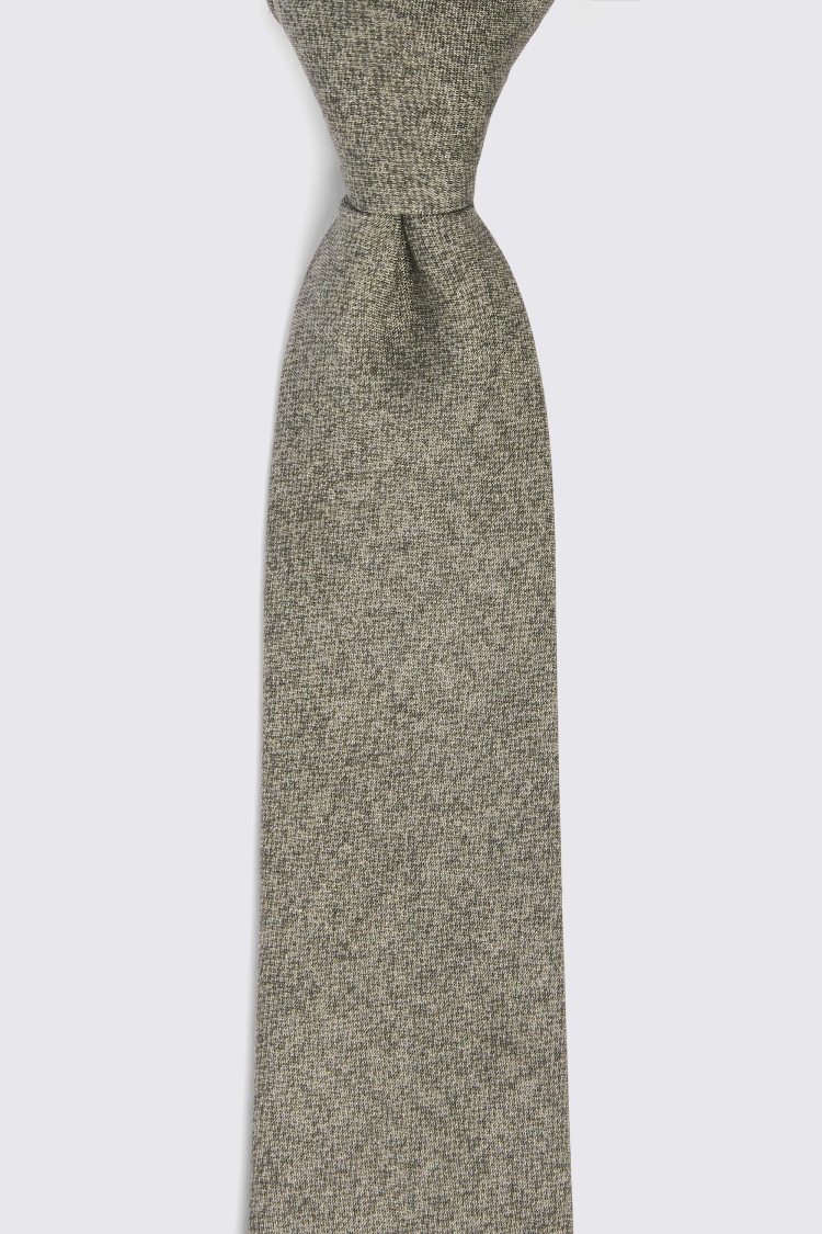 Bottinelli Sage Silk Semi-Plain Tie Buy Online at Moss