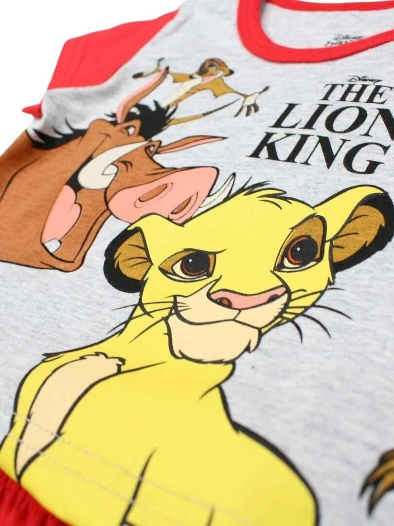 Disney   Ensemble ​​T shirt short bébé garçon Imprimé Le Roi Lion   Rouge