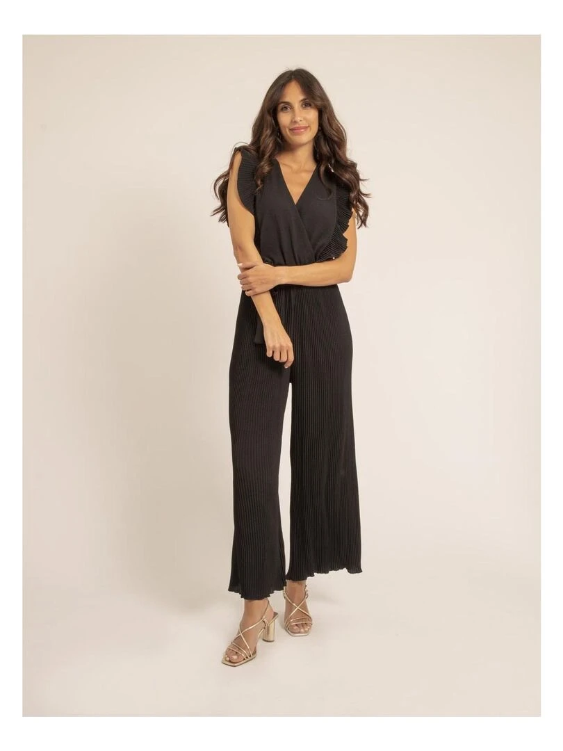 Combi pantalon plissée EDENA   Noir