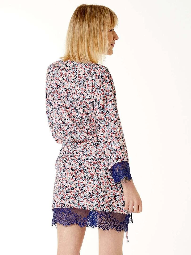 Kimono DISTINCTION   Brigitte Bardot   Bleu Rouge