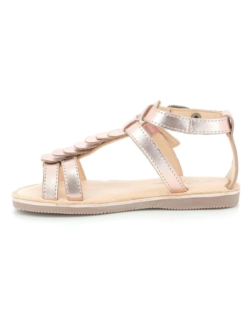 Sandales Cuir Dertige   Rose