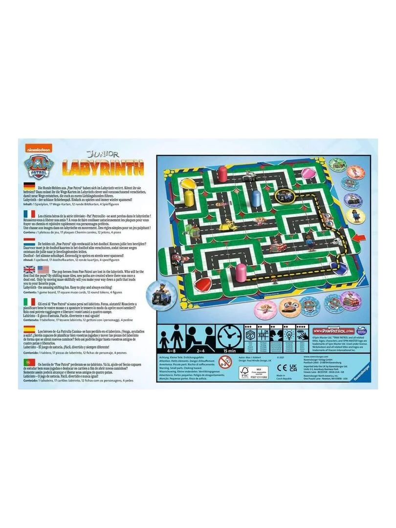 Labyrinthe junior Pat patrouille   N/A