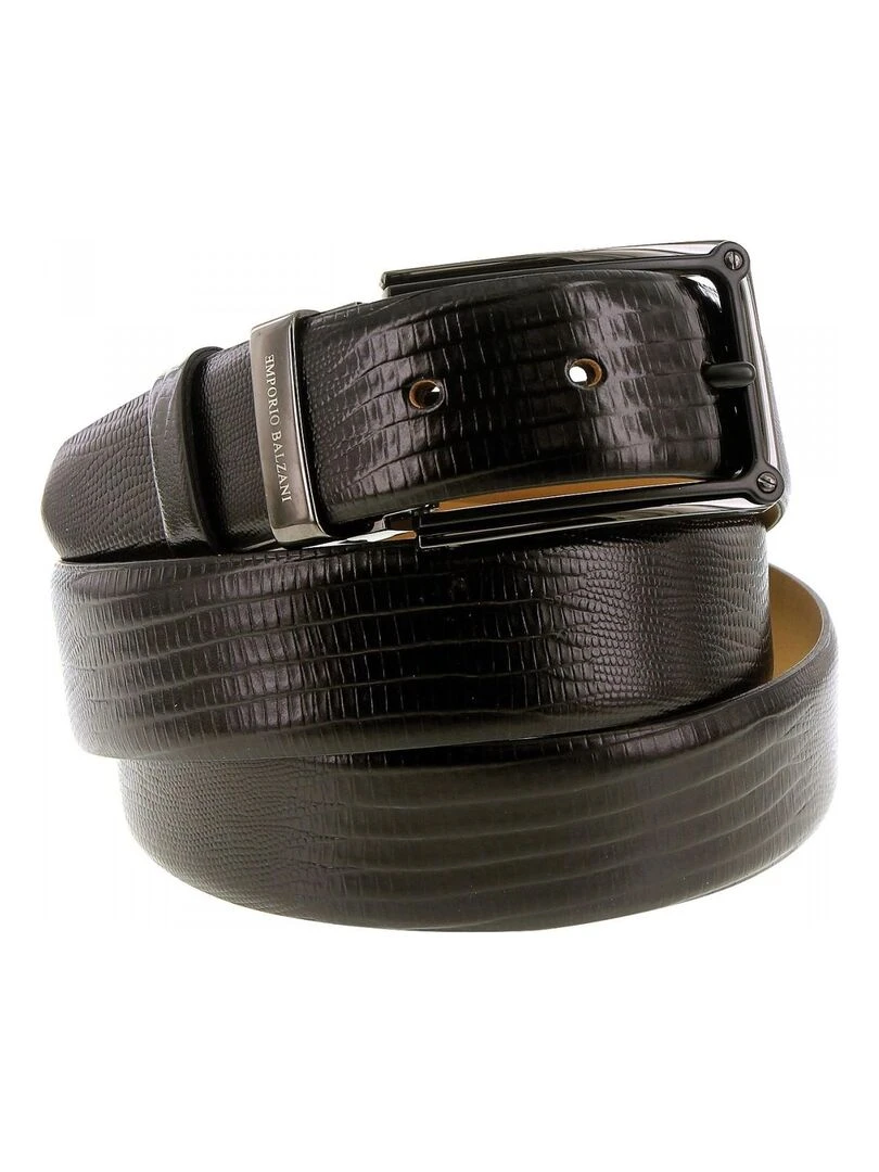Ceinture cuir SNAKE Noir