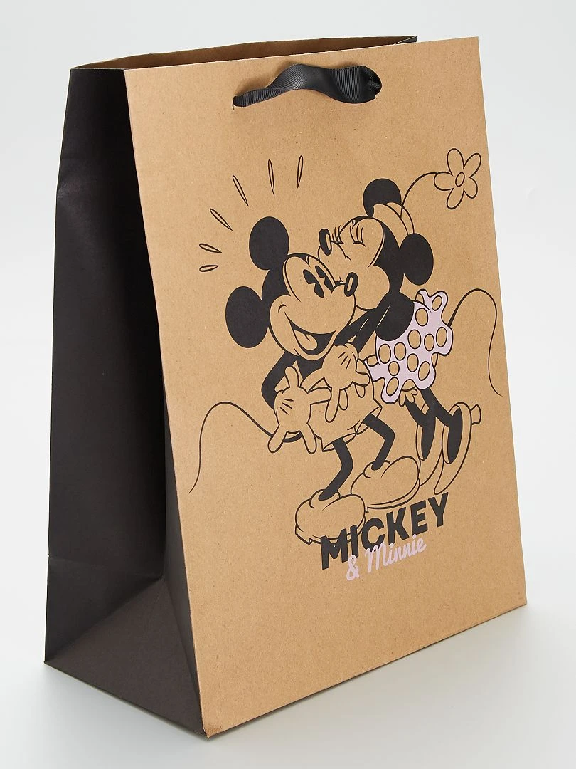 Sac cadeau 'Disney' 'Mickey' marron